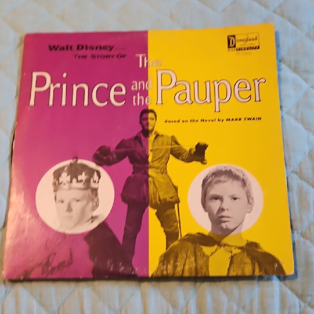 (3 For $15) Walt Disney The Story of The Prince and the Pauper Record